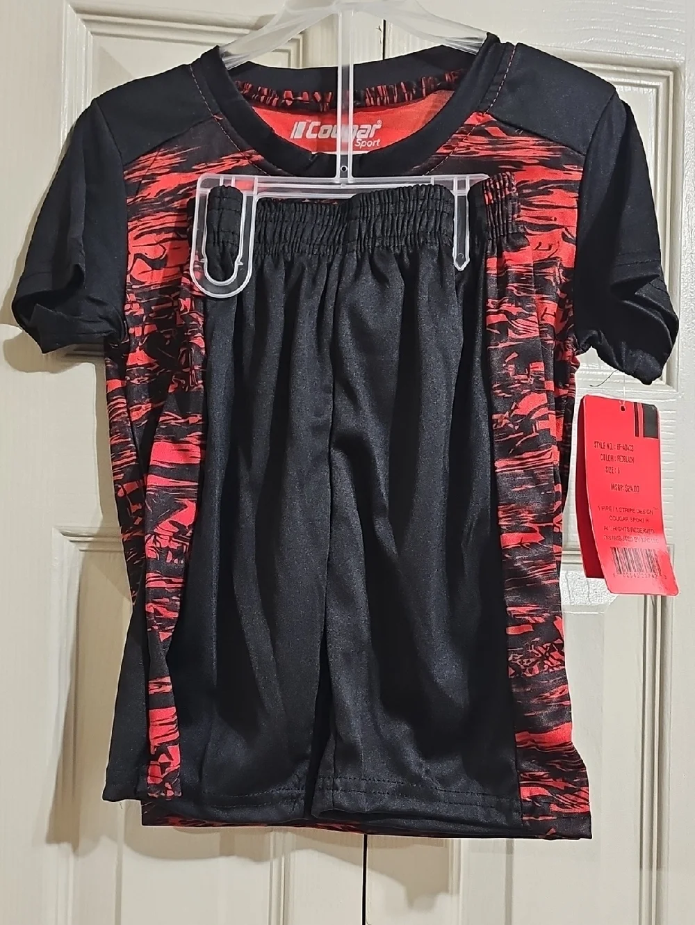 iCougar Red & Black Athletic Set - Boys